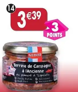 Maximo Terrine de campagne à l'ancienne au piment d'espelette offre