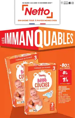 Netto NETTO Bébé couches maxi absorbantes offre