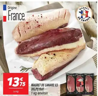 DELPEYRAT Magret de canard x3