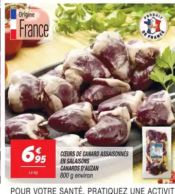 Netto Coeurs de canard assaisonnés en salaisons canards d'auzan offre