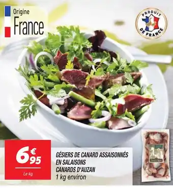 Netto Gésiers de canard assaisonnés en salaisons canards d'auzan offre