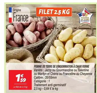 Netto Pomme de terre de consommation à chair ferme offre