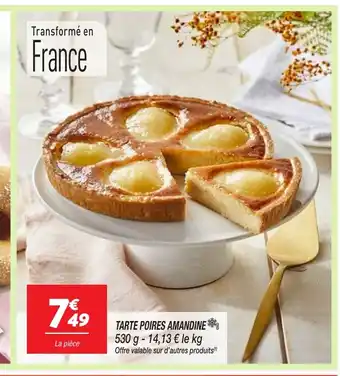 Netto Tarte poires amandine offre