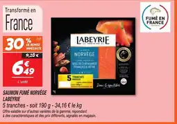 Netto LABEYRIE Saumon fumé norvège offre