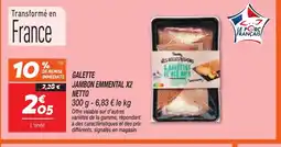 Netto NETTO Galette jambon emmental x2 offre