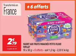 Netto YOPLAIT Yaourt aux fruits panachés petits filous offre