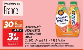 Netto DANAO Boisson lactée pêche/abricot format spécial offre