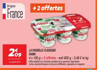 Netto RIANS La faisselle classique offre