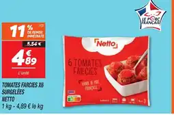 Netto NETTO Tomates farcies x6 surgelées offre