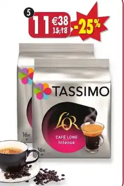 Maximo Lot de 2 paquets de 16 dosettes long intense offre