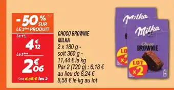 Netto MILKA Choco brownie offre