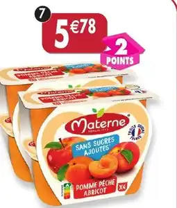 Maximo Lot de 2 packs de 4 compotes pomme-pêche-abricot sans sucres ajoutés offre