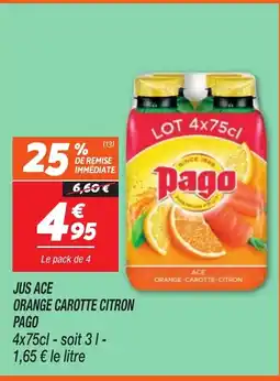 Netto PAGO Jus ace orange-carotte-citron offre