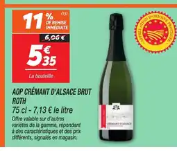Netto Aop crémant d'alsace brut roth offre