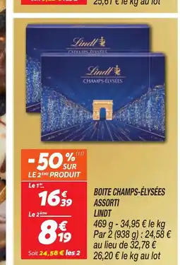 Netto LINDT Boite champs-élysées assorti offre
