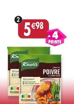 Maximo Lot de 2 briques de sauce au poivre à la crème fraîche knorr offre