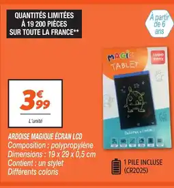 Netto Ardoise magique écran lcd offre