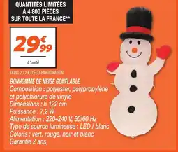 Netto Bonhomme de neige gonflable offre