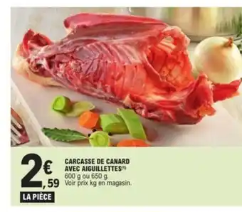 E.Leclerc Carcasse de canard avec aiguillettes offre