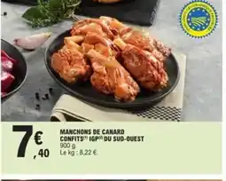 E.Leclerc Manchons de canard confits igp du sud-ouest offre