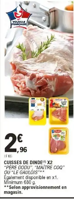 E.Leclerc CUISSES DE DINDE offre
