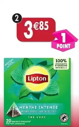 Maximo Vert deux menthes intenses lipton offre