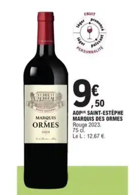 E.Leclerc Aop saint-estèphe marquis des ormes offre