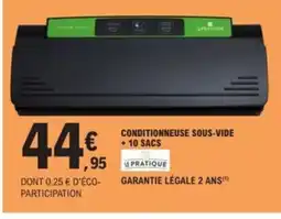 E.Leclerc Conditionneuse sous-vide +10 sacs offre