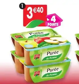 Maximo Lot de 2 packs de 4 purée de pomme nature offre