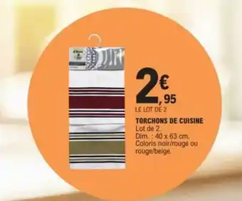 E.Leclerc Torchons de cuisine offre