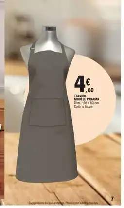 E.Leclerc Tablier modèle panama offre