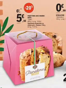 E.Leclerc CIRO Panettone avec beurre boîte offre