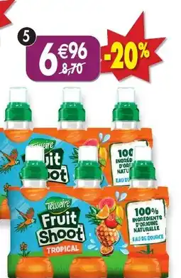 Maximo Lot de 2 packs de 6 bouteilles de fruit shoot tropical offre