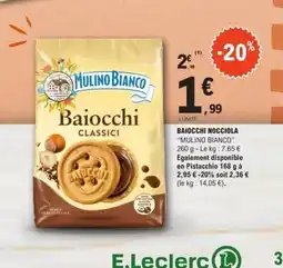 E.Leclerc MULINO BIANCO Baiocchi nocciola offre