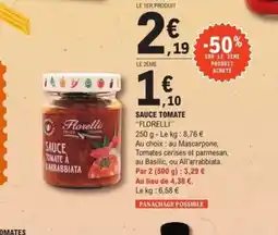E.Leclerc FLORELLI Sauce tomate offre