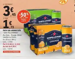 E.Leclerc SAN PELLEGRINO Pack eau aromatisée offre