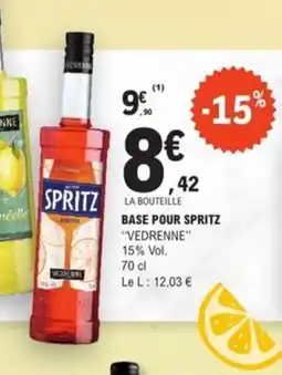 E.Leclerc VEDRENNE Base pour spritz offre