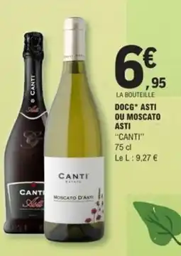 E.Leclerc CANTI Docg asti ou moscato asti offre