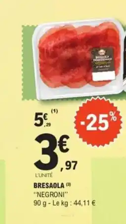 E.Leclerc NEGRONI Bresaola offre