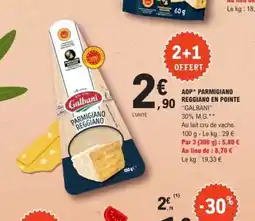 E.Leclerc GALBANI Aop parmigiano reggiano rapé fin offre