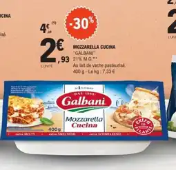 E.Leclerc GALBANI Mozzarella cucina offre