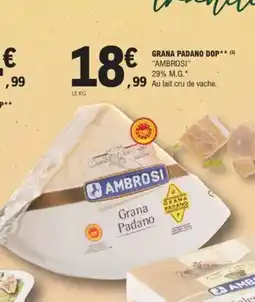 E.Leclerc AMBROSI Grana padano dop offre