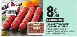 E.Leclerc Express 28 boulettes de boeuf et de porc natures offre