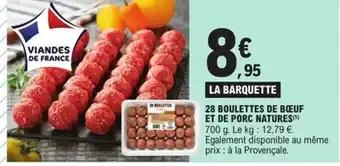 E.Leclerc Express 28 boulettes de boeuf et de porc natures offre