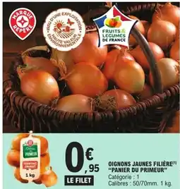 E.Leclerc Express Oignons jaunes filière panier du primeur offre