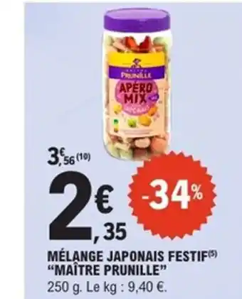 E.Leclerc Express MAÎTRE PRUNILLE Mélange japonais festif offre