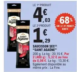 E.Leclerc Express SAINT AGAÛNE Saucisson sec offre