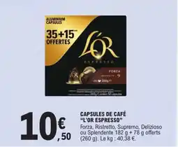 E.Leclerc Express L'OR ESPRESSO Capsules de café offre