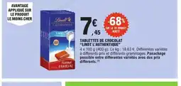 E.Leclerc Express LINDT Tablettes de chocolat offre