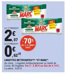 E.Leclerc Express ST MARC Lingettes nettoyantes offre